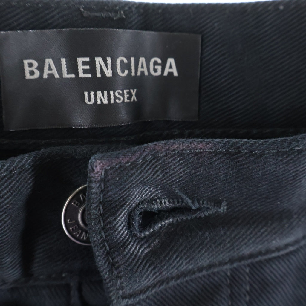 BALENCIAGA(バレンシアガ) 24AW Buggy Denim Pants バギー デニム パンツ ブラック 745213 TQW83