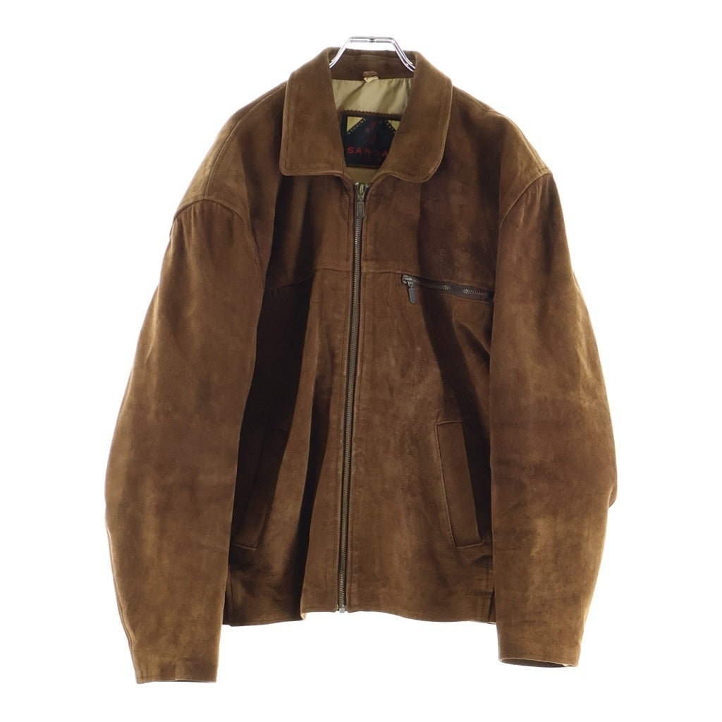 VINTAGE(ヴィンテージ) SARDAR LONDON (サルダールロンドン) 80-90s Leather Suede Zip Up Jacket レザー スエード ジップアップ ジャケット ブラウン