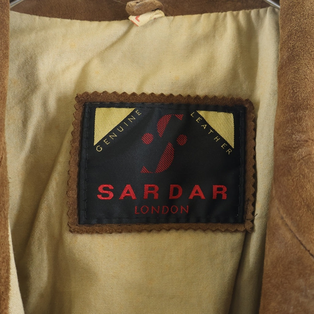 VINTAGE(ヴィンテージ) SARDAR LONDON (サルダールロンドン) 80-90s Leather Suede Zip Up Jacket レザー スエード ジップアップ ジャケット ブラウン