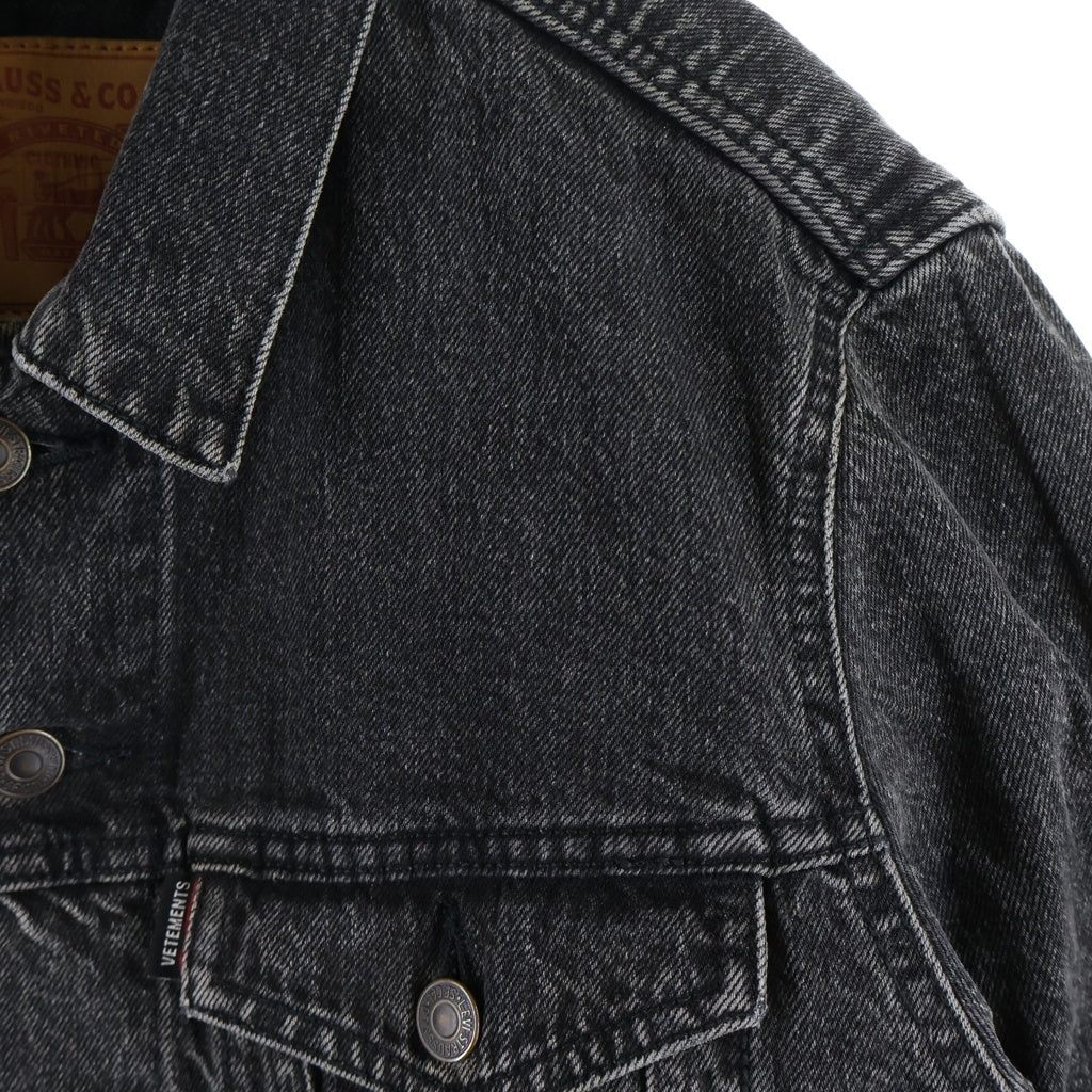 VETEMENTS(ヴェトモン) 17SS × Levi's Reworked Denim Jacket リーバイス 再構築 デニム ジャケット ブラック MSS17LE8
