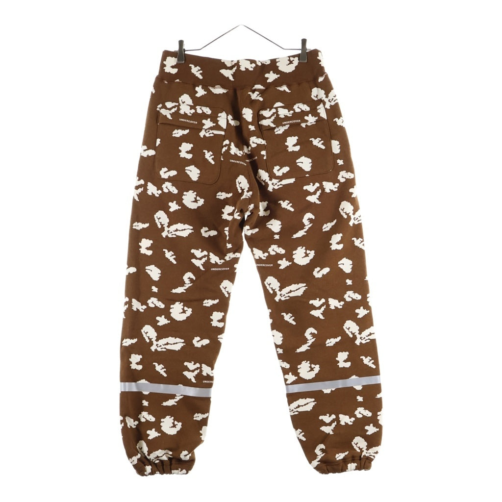 UNDERCOVER(アンダーカバー) 22AW Sweat Pants アブストラクトパターン スウェット トラックパンツ ブラウン UC2B4503-1
