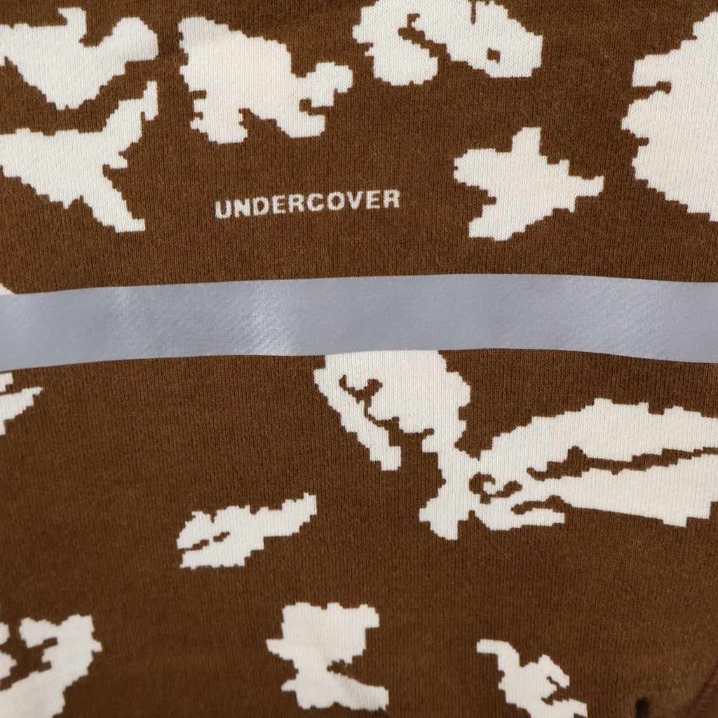 UNDERCOVER(アンダーカバー) 22AW Sweat Pants アブストラクトパターン スウェット トラックパンツ ブラウン UC2B4503-1