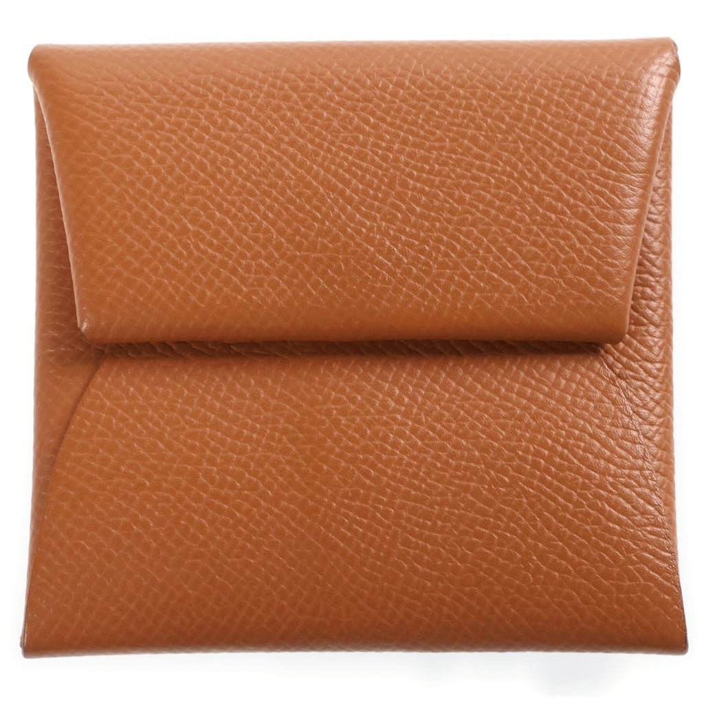 HERMES(エルメス) バスティア コインケース 小銭入れ コインパース ヴォーエプソン レザー ゴールド B刻印 レディース