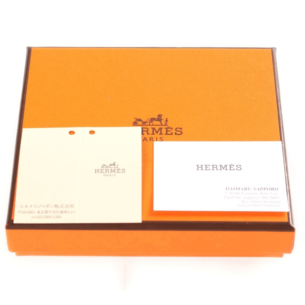 HERMES(エルメス) バスティア コインケース 小銭入れ コインパース ヴォーエプソン レザー ゴールド B刻印 レディース