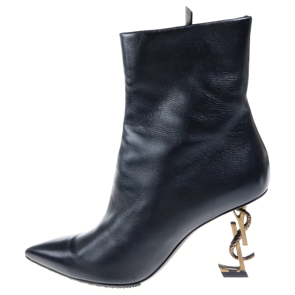 SAINT LAURENT PARIS(サンローランパリ) Opyum Ankle Boots オピウム アンクル ブーツ カサンドラロゴ ブラック レディース AU 578923