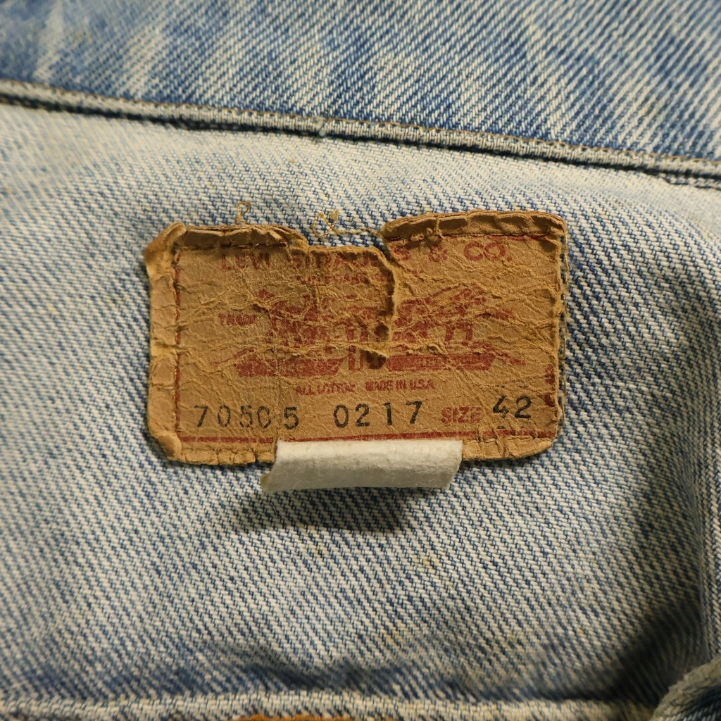 Levi's(リーバイス) 70s VINTAGE 70505 4TH スモールe ボタン裏I デニム ジャケット インディゴ