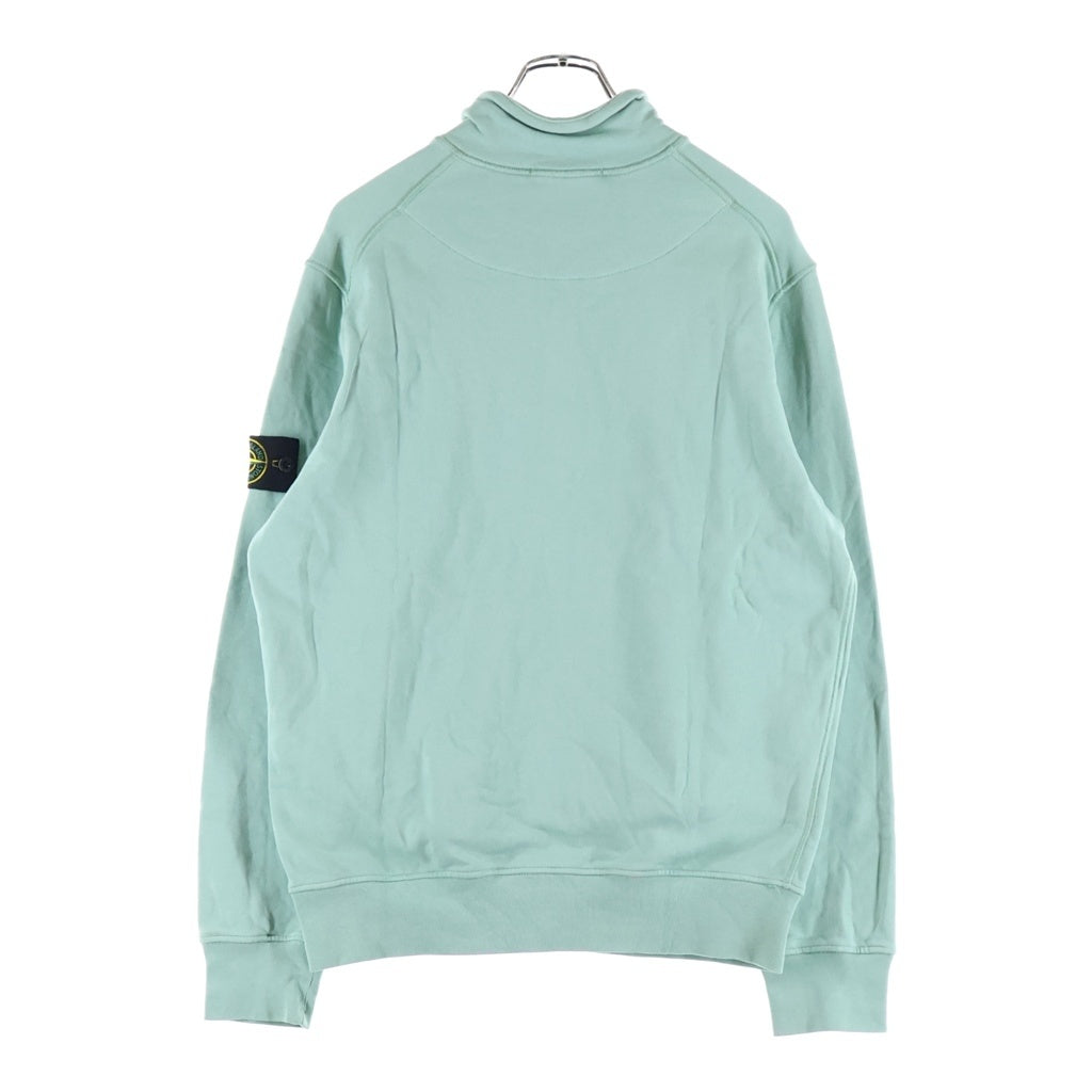 STONE ISLAND(ストーンアイランド) 24SS GARMENTDYED HALFZIP SWEAT ハーフジップ スウェット ミントグリーン 801561951 V0052