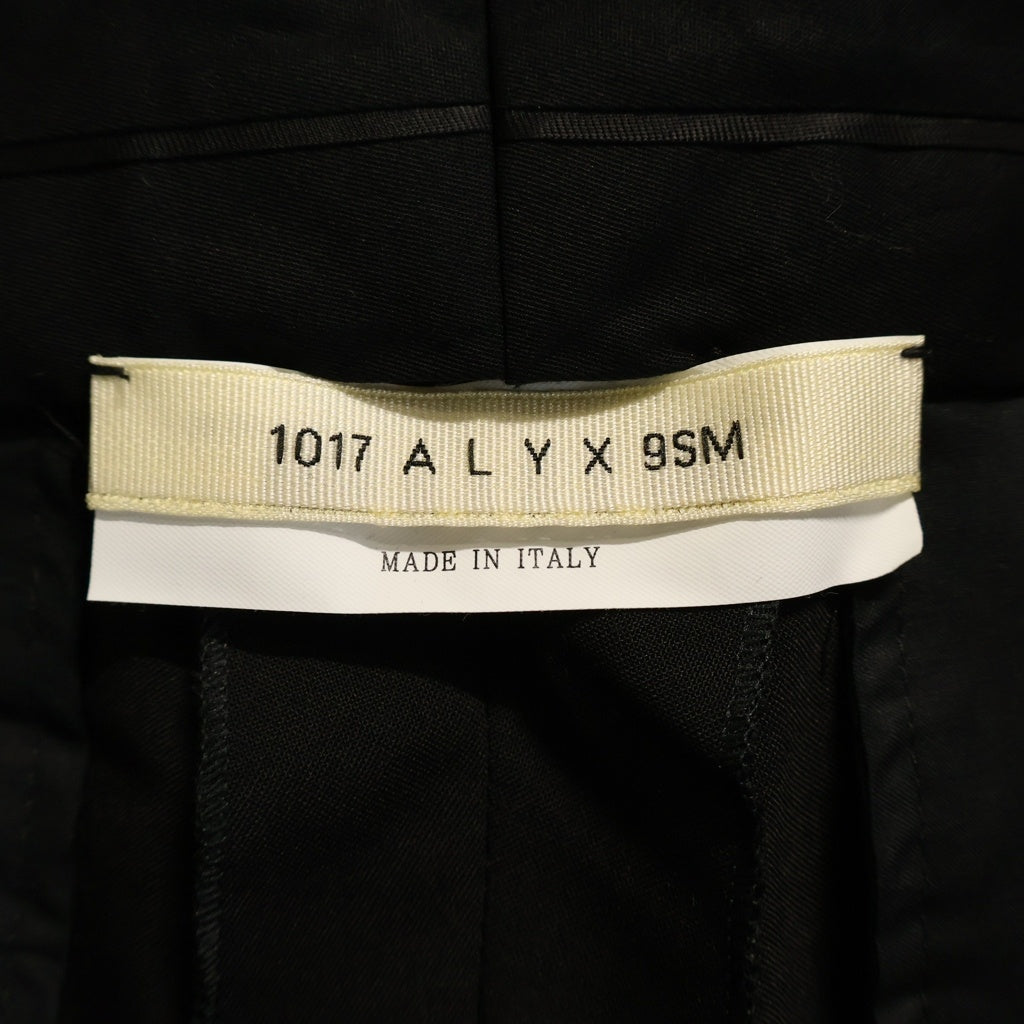 1017 ALYX 9SM(アリクス) 22AW Panelled Straight Leg Pants パネルド ストレートレグ パンツ ブラック AAMPA0297FA04