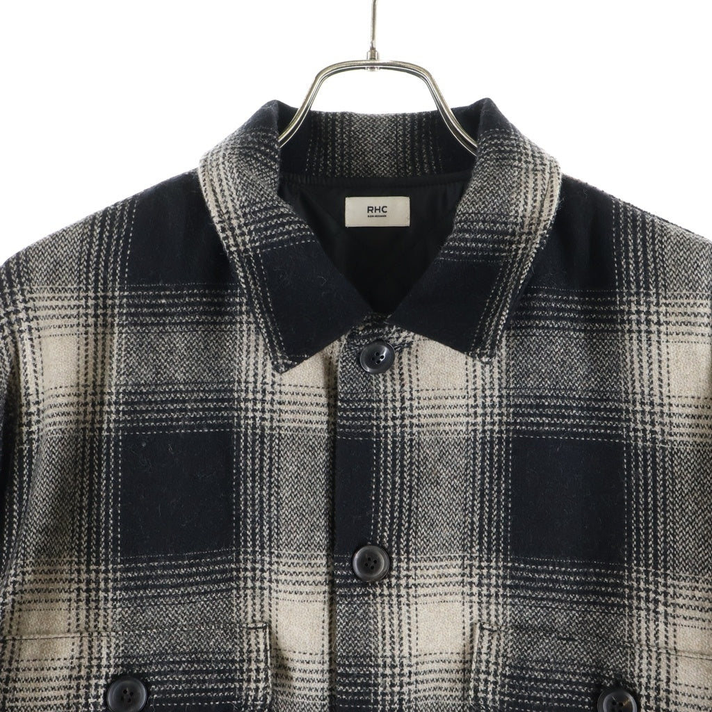 RON HERMAN(ロンハーマン) Wool Shirt Jacket 裏地キルティング ウールシャツジャケット グレー 3620400178