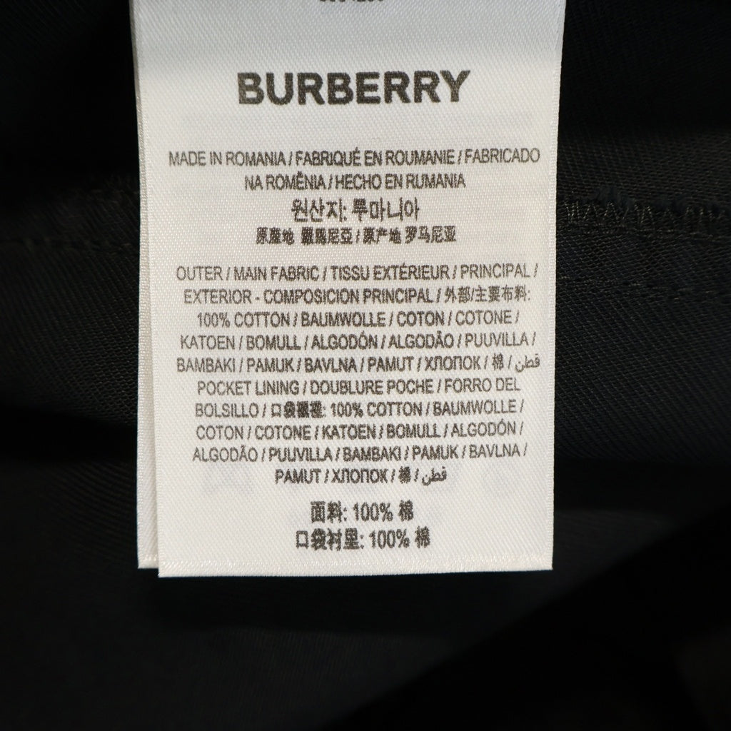 BURBERRY(バーバリー) 23SS Carmelo ポケットカーゴパンツ ブラック 8064236