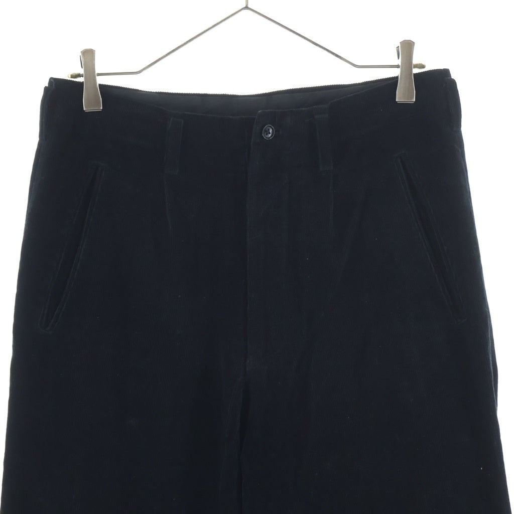 Yohji Yamamoto POUR HOMME(ヨウジヤマモト プールオム) 90s Corduroy Pants コーデュロイ パンツ ブラック サイズS