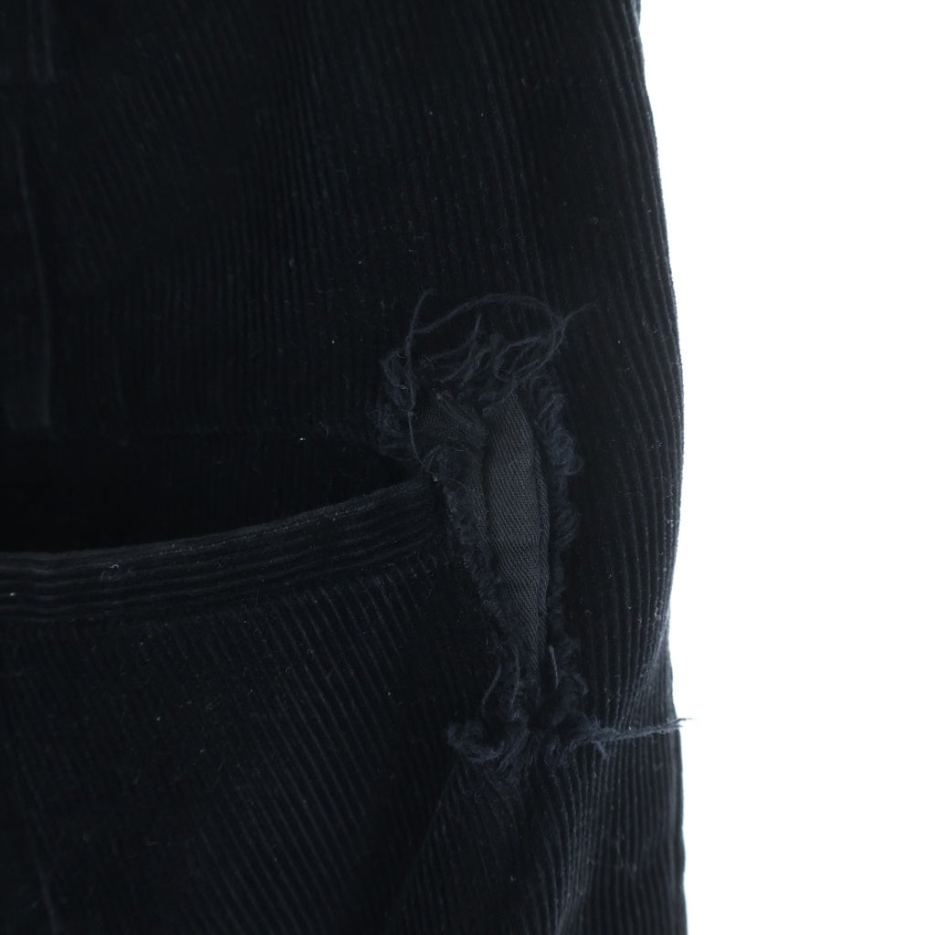 Yohji Yamamoto POUR HOMME(ヨウジヤマモト プールオム) 90s Corduroy Pants コーデュロイ パンツ ブラック サイズS