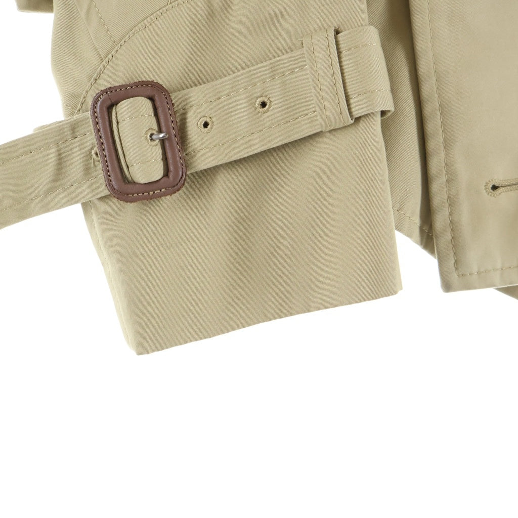JUNYA WATANABE COMME des GARCONS(ジュンヤワタナベ コムデギャルソン) 06SS Archive Short Trench Coat ショート トレンチコート 裏地市松模様 再構築 ベージュ レディース JQ-J005