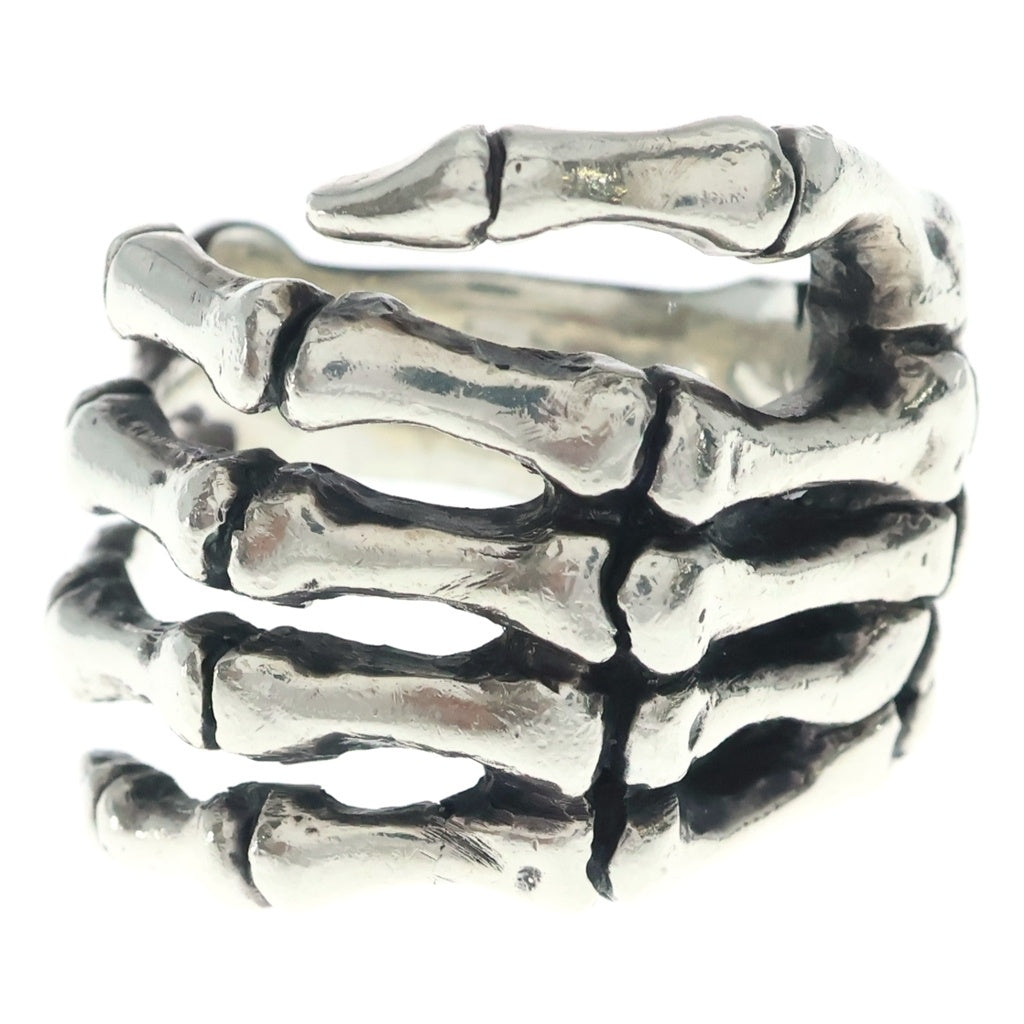 CRAZY PIG(クレイジーピッグ) BONE HAND RING ボーンハンド スカル リング SV925 シルバー