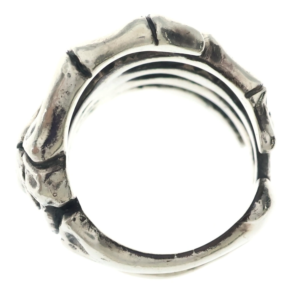 CRAZY PIG(クレイジーピッグ) BONE HAND RING ボーンハンド スカル リング SV925 シルバー