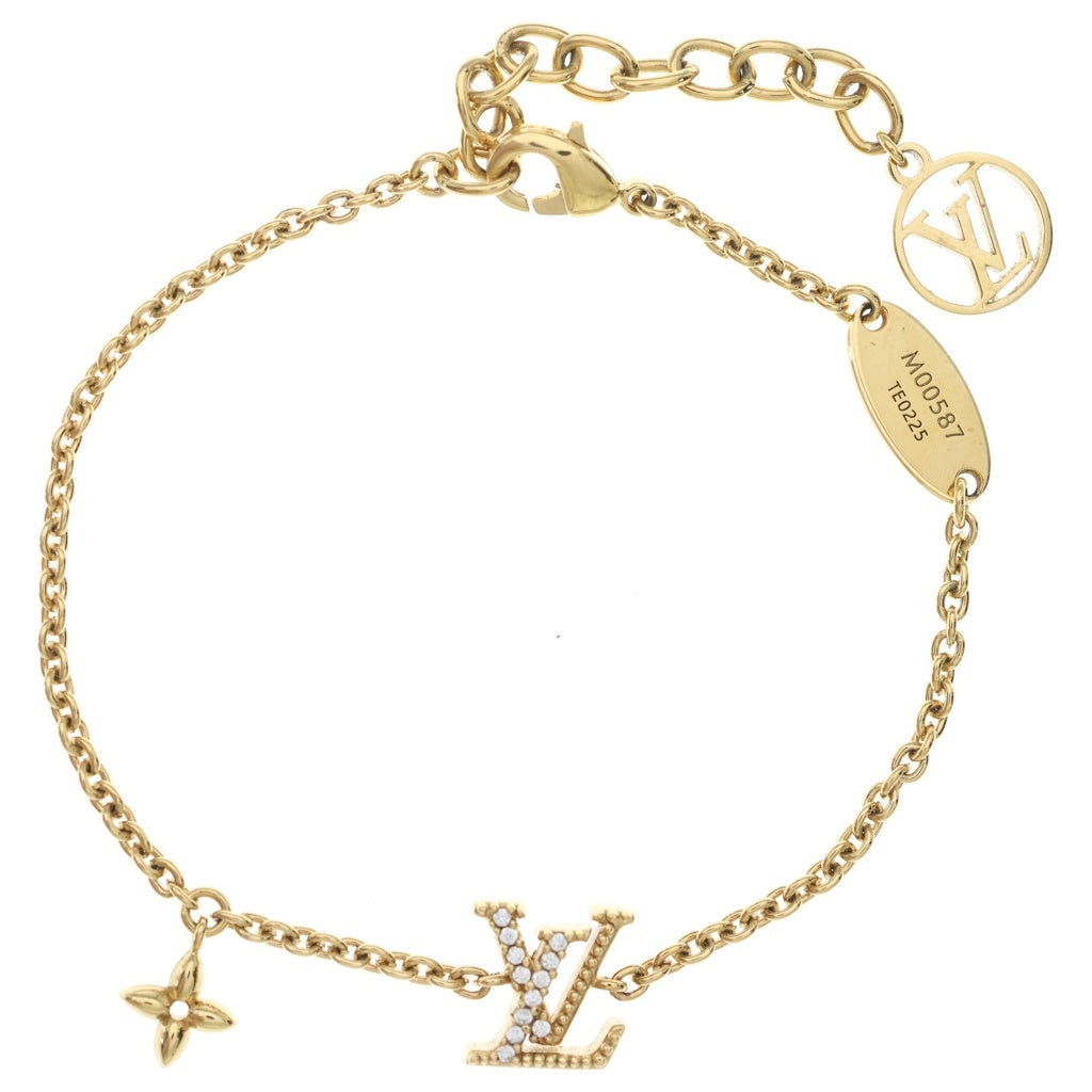 LOUIS VUITTON(ルイヴィトン) LV アイコニック チェーン ブレスレット ゴールド M00587 レディース