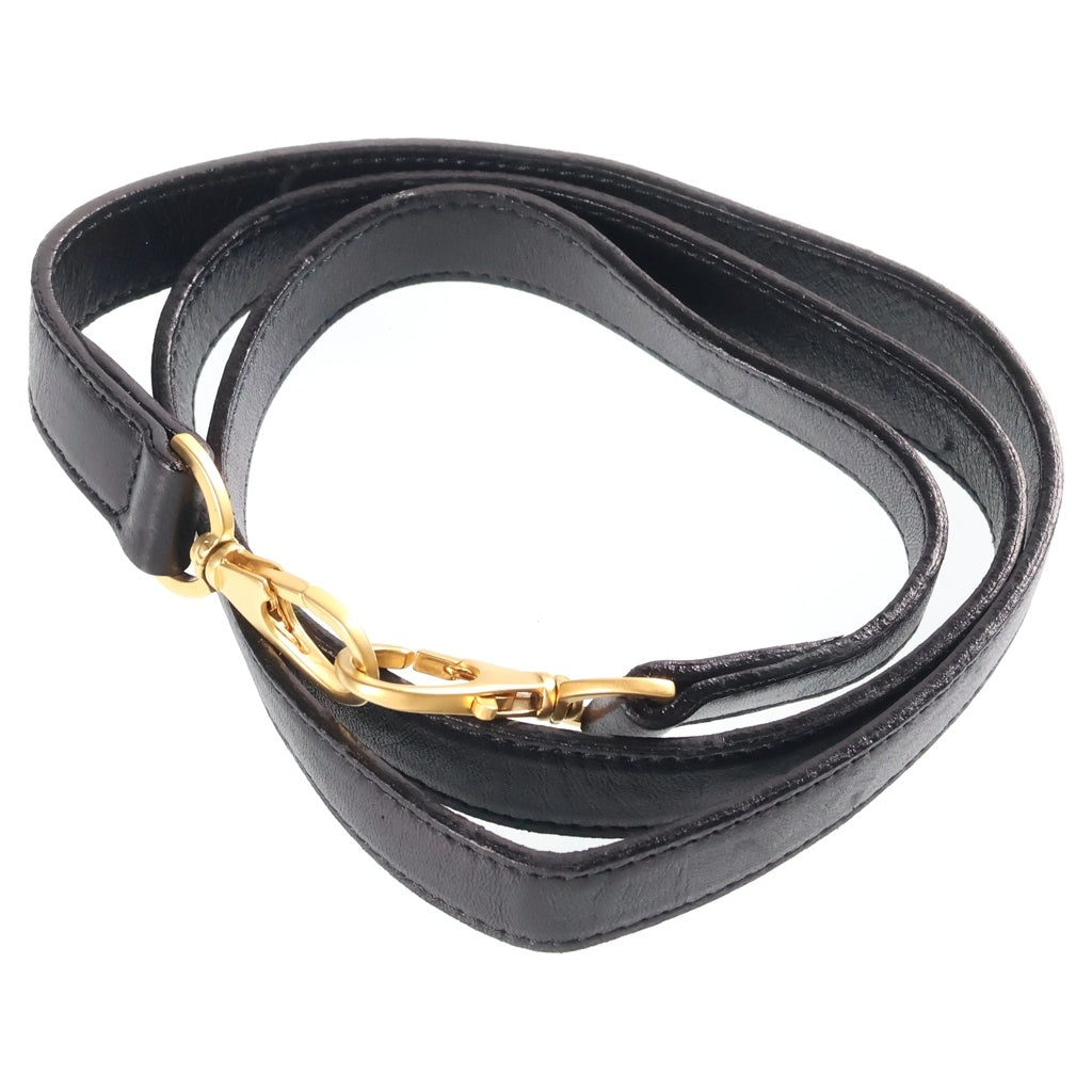 BOTTEGA VENETA(ボッテガヴェネタ) イントレチャート 2WAY レザーショルダーバッグ ハンドバッグ ブラック レディース