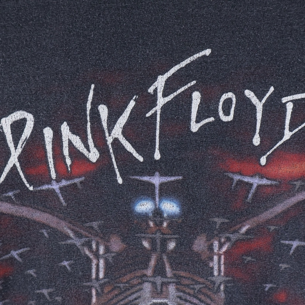 VINTAGE(ヴィンテージ) 90S PINK FLOYD THE WALL ピンクフロイド ザ・ウォール バンド クルーネック半袖Tシャツ ブラック