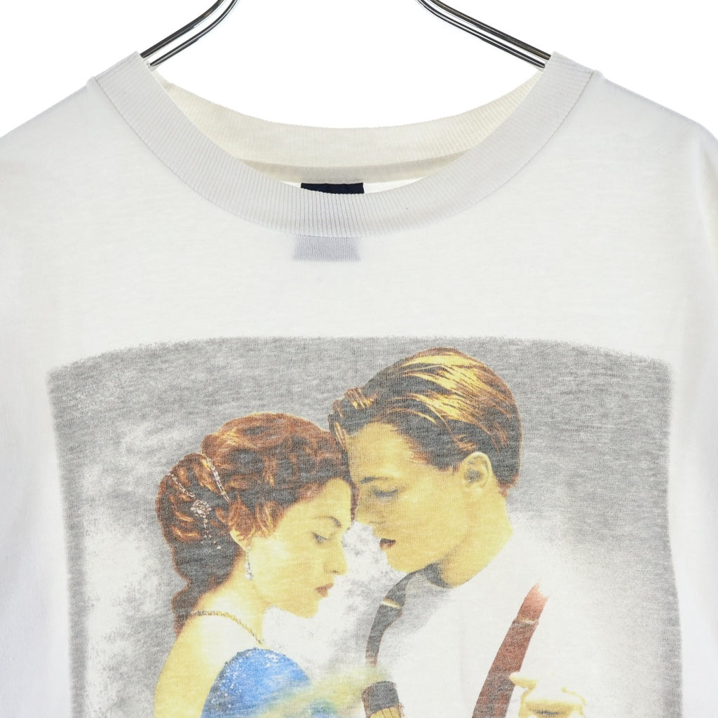 VINTAGE(ヴィンテージ) 90S TITANIC タイタニック ムービープリント クルーネック半袖Tシャツ ホワイト