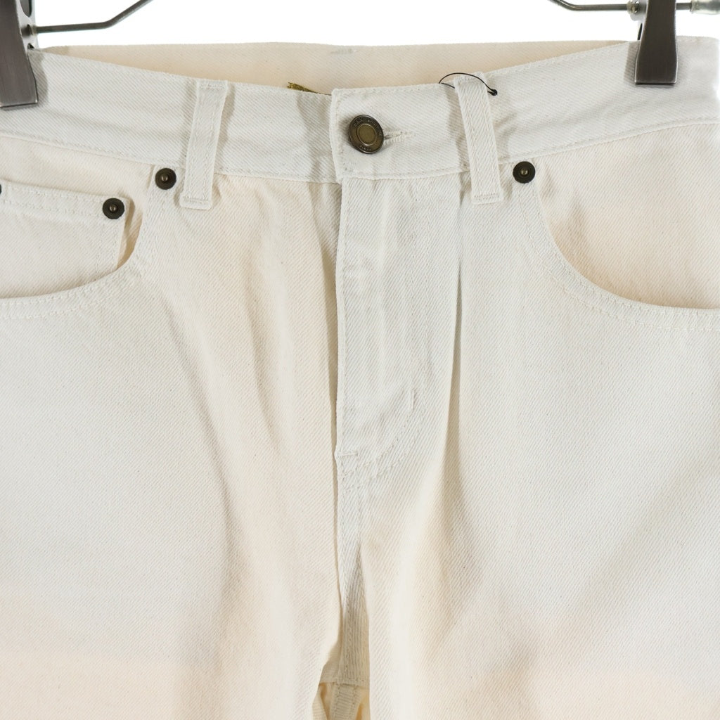 SAINT LAURENT PARIS(サンローランパリ) Denim Short Pants デニムショートパンツ ホワイト レディース 681317 Y23NO