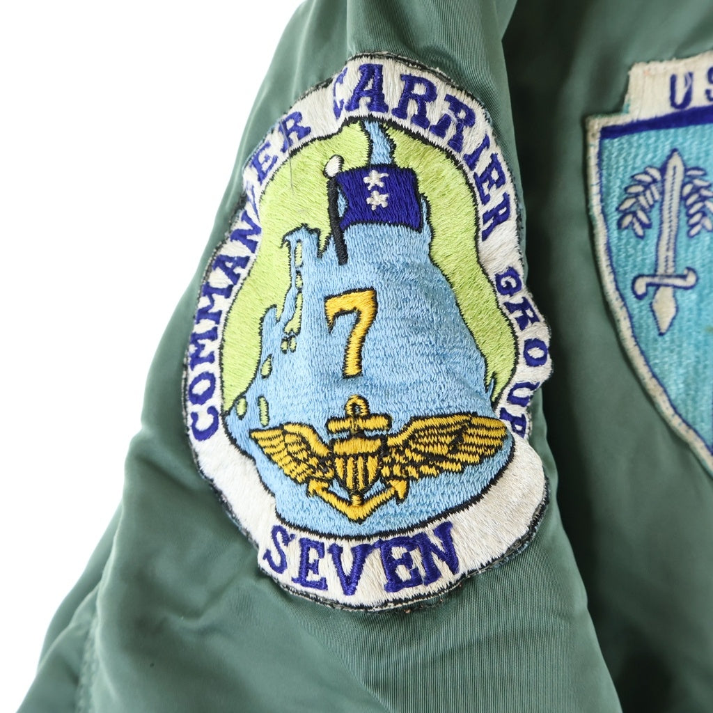 VINTAGE(ヴィンテージ) 60s MA-1 Flight Jacket ワッペン付き フライト ジャケット カーキ