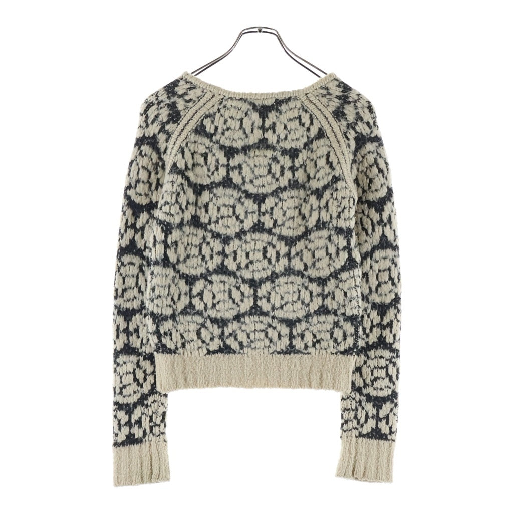 CHANEL(シャネル) 01AW Pocket Knit Sweater ポケット付き ニット セーター アイボリー/グレー レディース P18400V00996