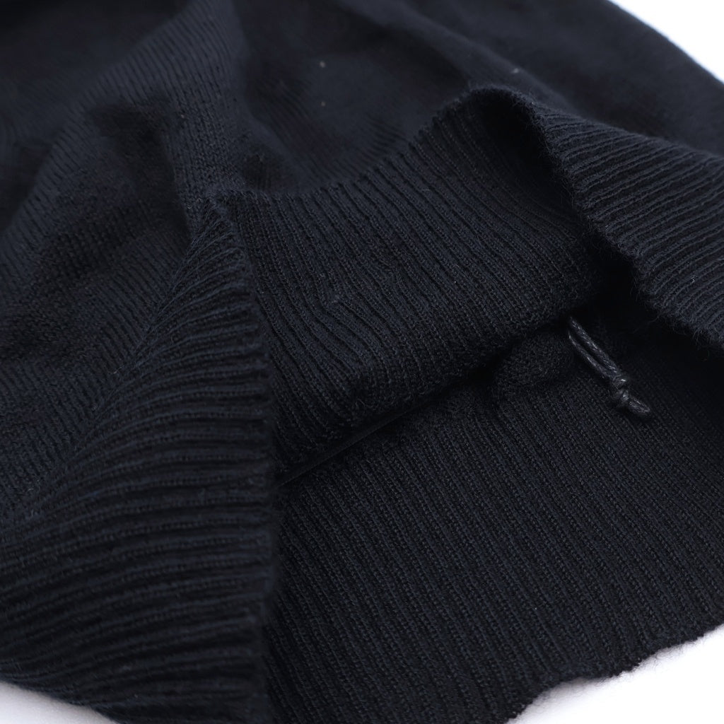 SAINT LAURENT PARIS(サンローランパリ) カシミア ニット帽 ビーニー ブラック 777171 3Y201
