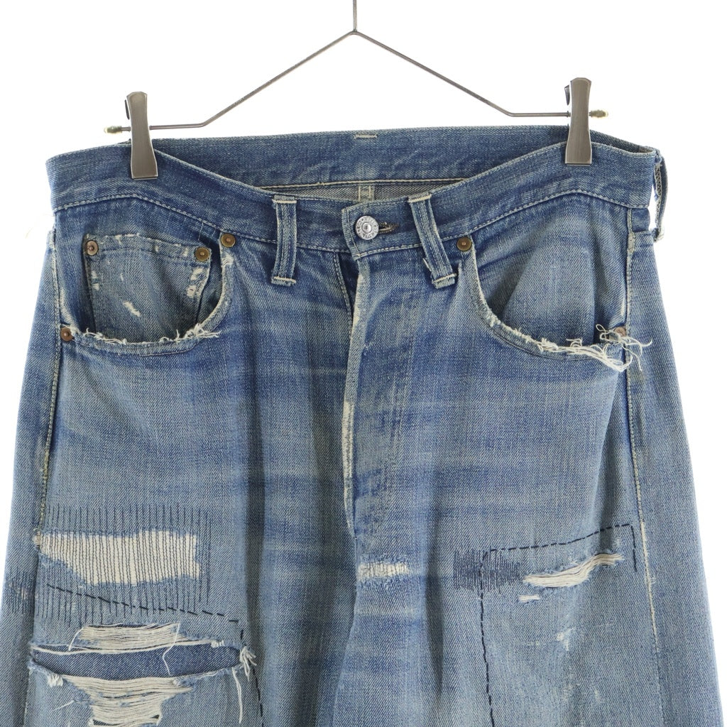 Levi's(リーバイス) 40-50s VINTAGE 501XX 47MODEL ヴィンテージ 片面BIG E ボタン裏刻印無 センターセット ボタンフライ デニムパンツ インディゴ