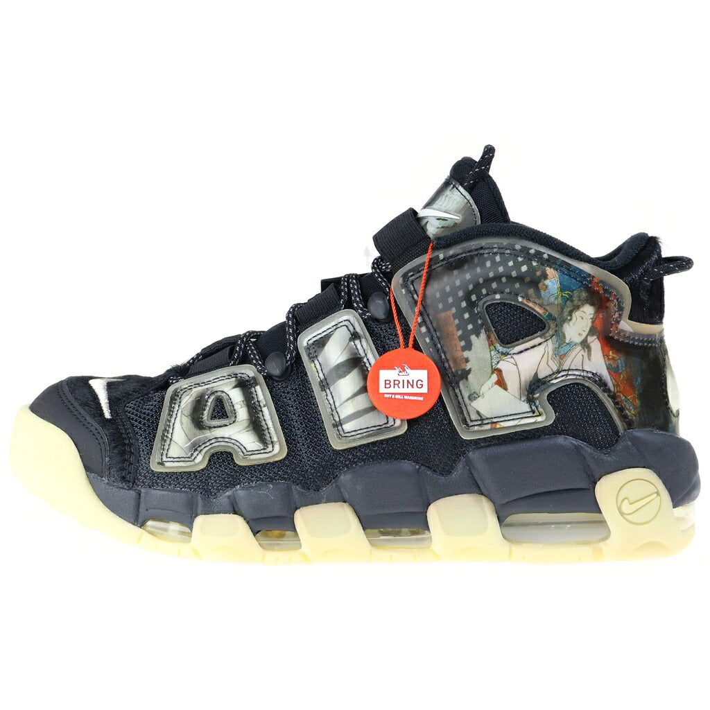 NIKE(ナイキ) AIR MORE UPTEMPO UTAGAWA KUNIYOSHI エア モア アップテンポ ウタガワ クニヨシ ハイカットスニーカー ブラック US10/28cm DM6213-045