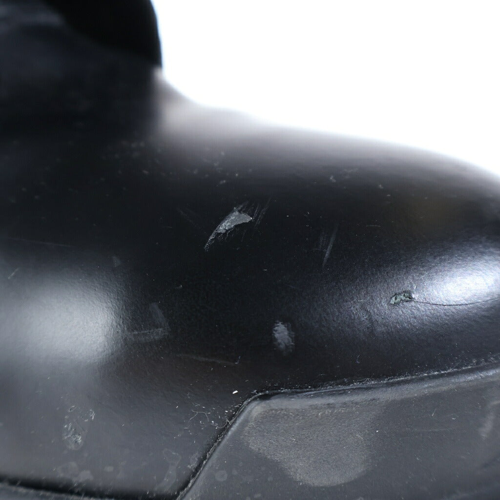BALENCIAGA(バレンシアガ) STRIKE LACE-UP BOOTS ストライク ロゴデザイン レースアップミドルブーツ ブラック