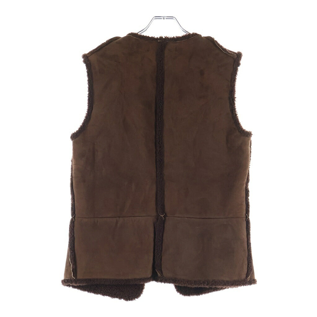 NUMBER (N)INE(ナンバーナイン) 02AW Archive ジョージ期 Sheep Skin Vest シープスキン ベスト ブラウン