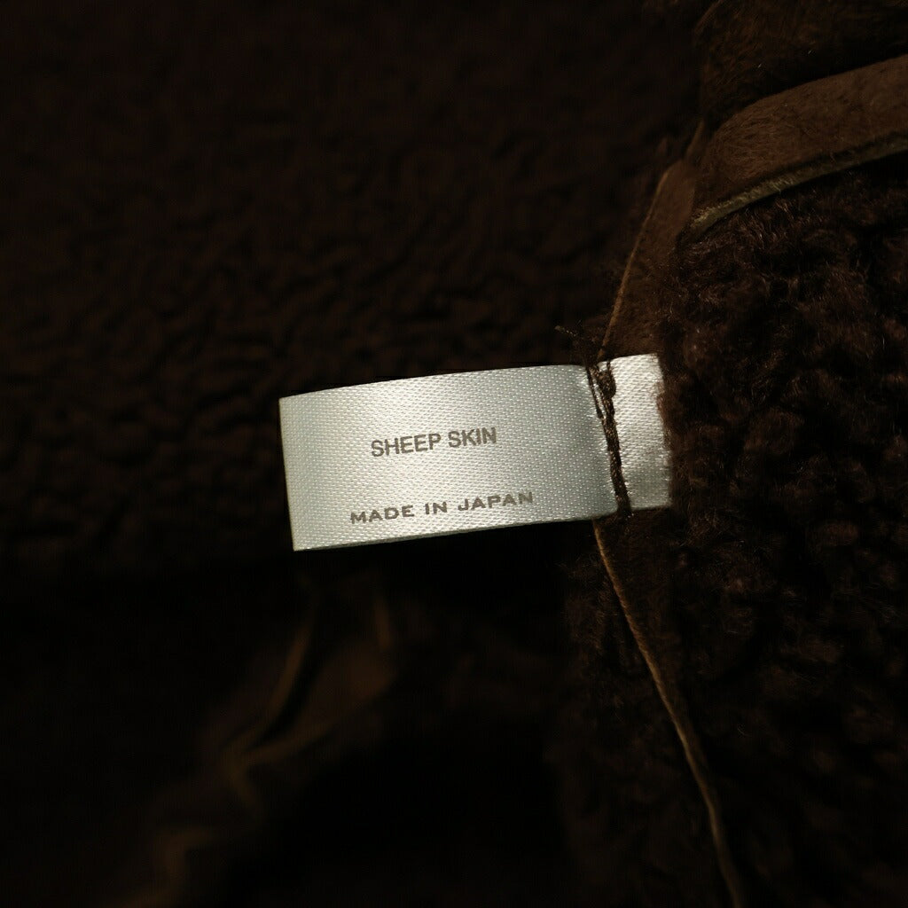 NUMBER (N)INE(ナンバーナイン) 02AW Archive ジョージ期 Sheep Skin Vest シープスキン ベスト ブラウン