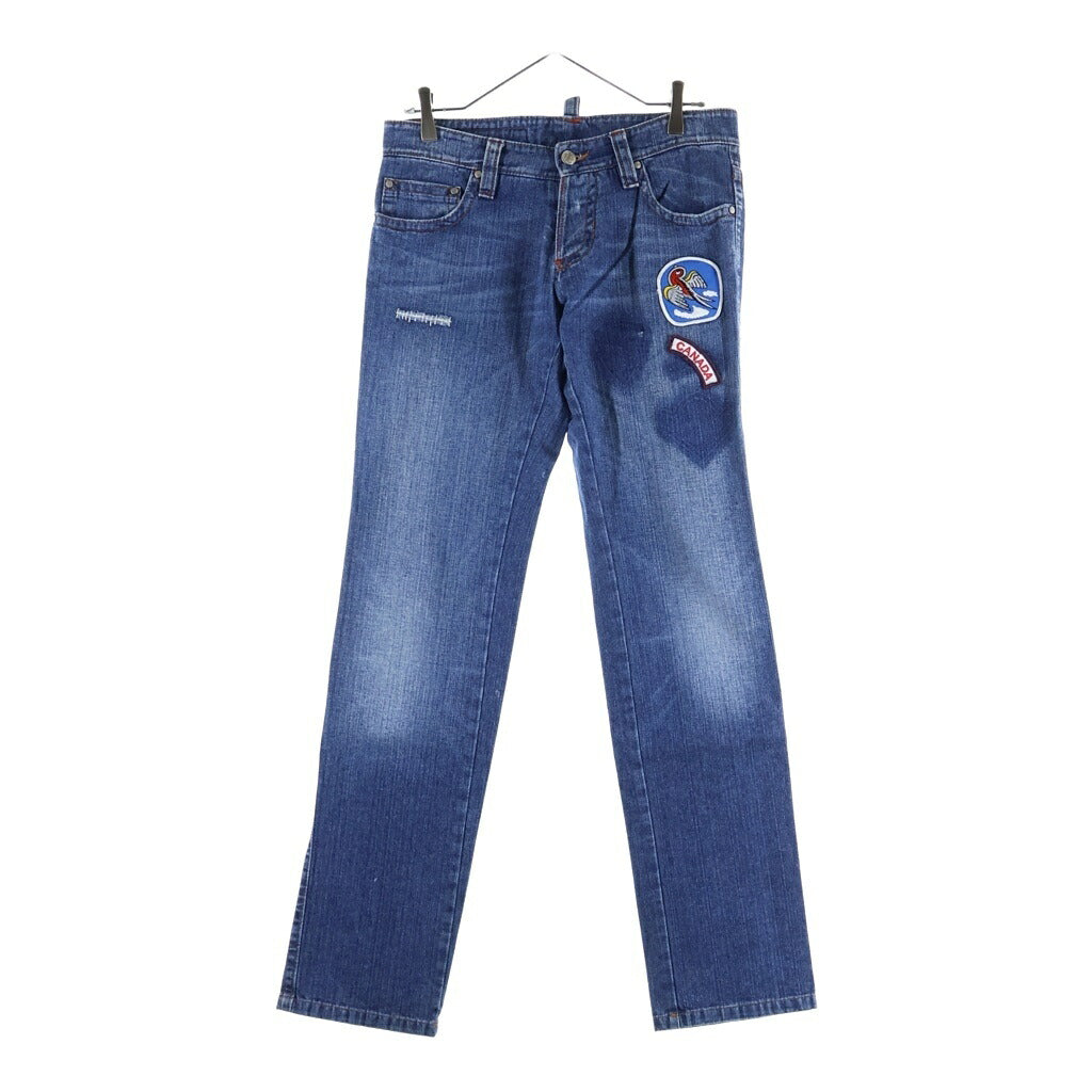 DSQUARED2(ディースクエアード) Denim Pants ワッペン デニムパンツ インディゴ