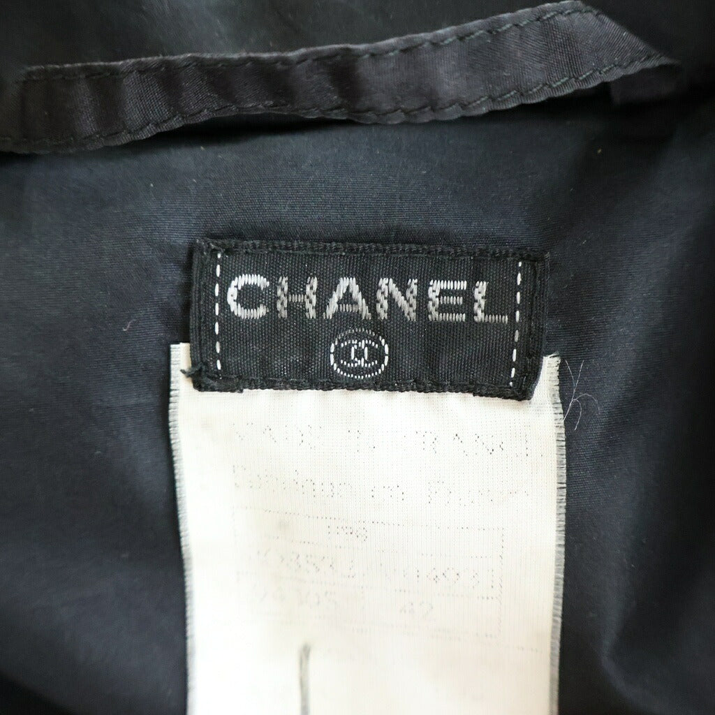CHANEL(シャネル) 96AW VINTAGE Silk Long Down Coat ヴィンテージ シルク ロング ダウンコート ブラック レディース