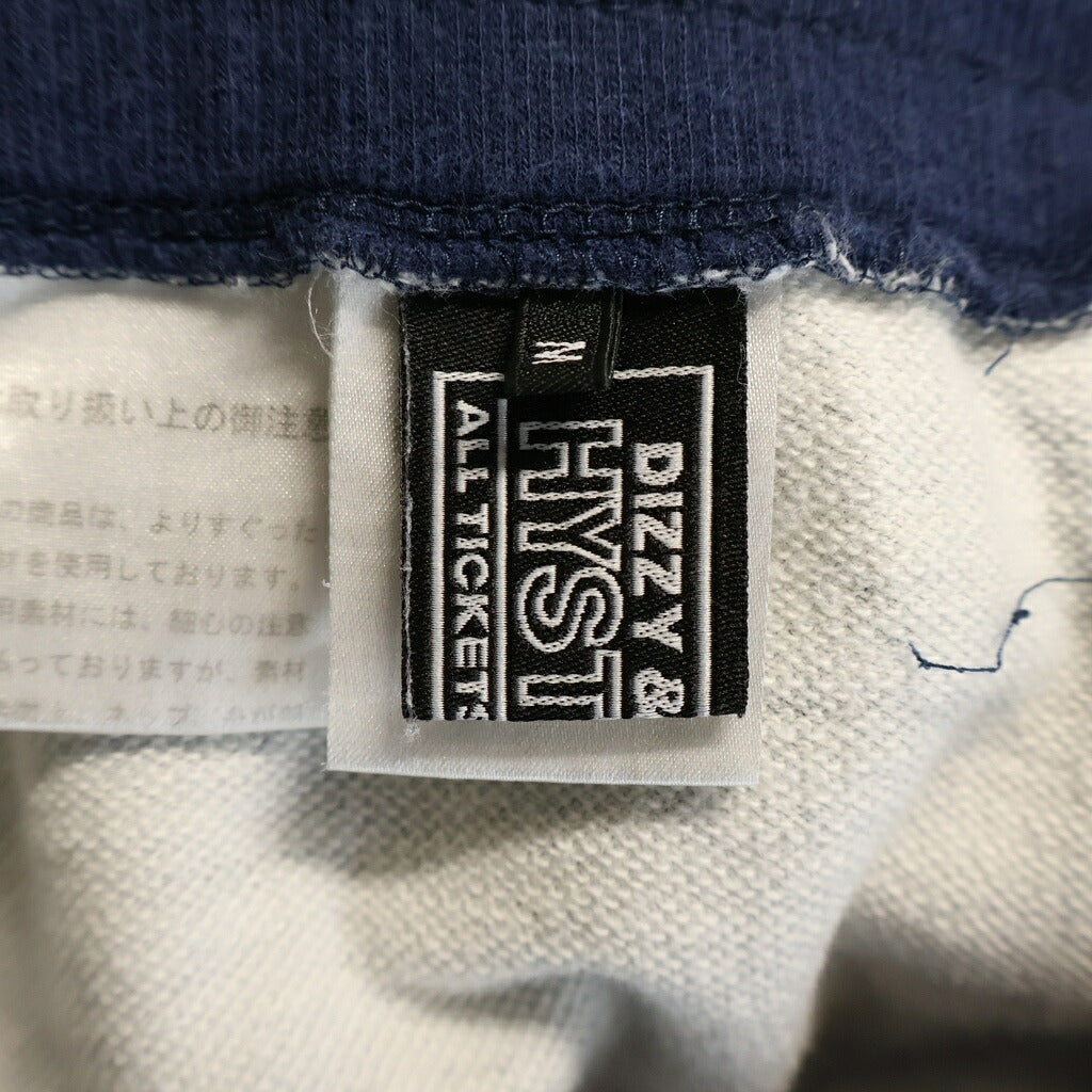 HYSTERIC GLAMOUR(ヒステリックグラマー) GUITAR GIRL ギターガール 転写プリント スウェットパンツ インディゴ レディース 02221CP07