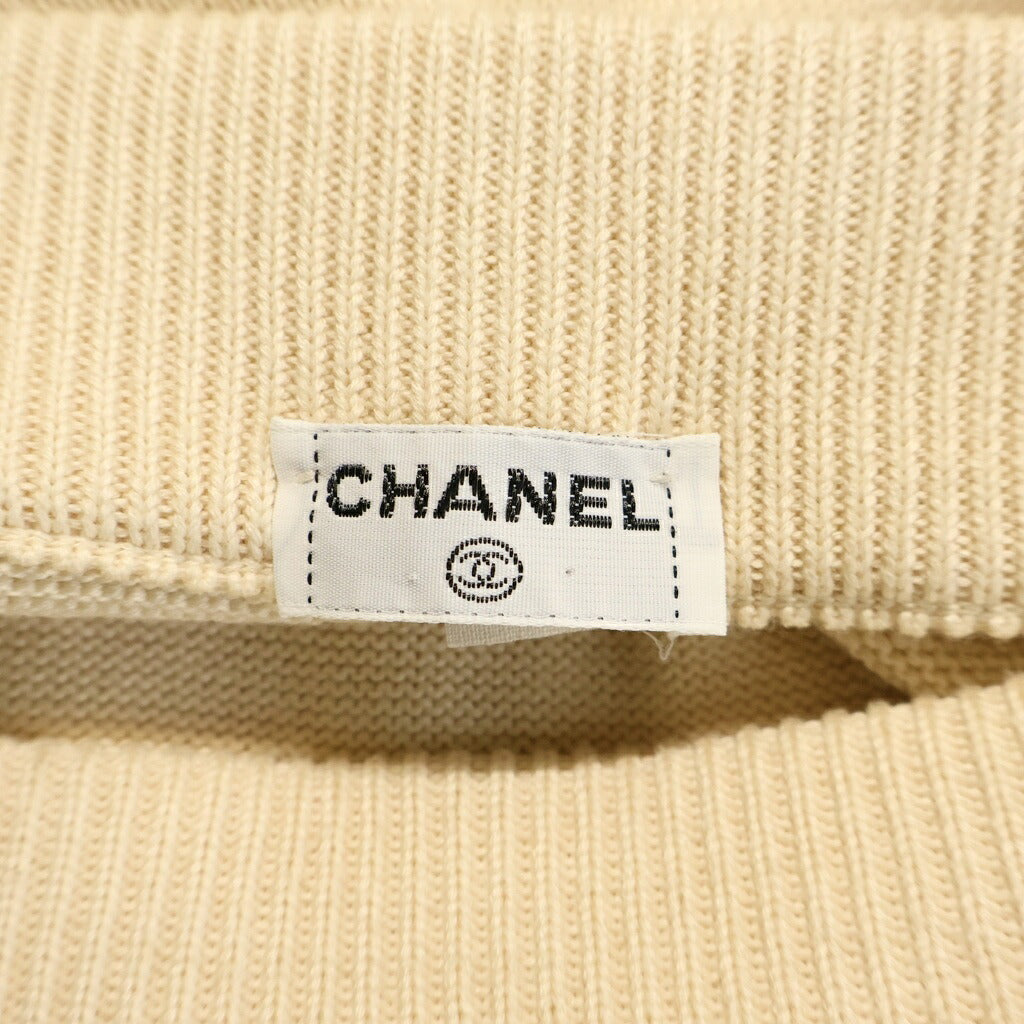 CHANEL(シャネル) VINTAGE Cotton Skirt ヴィンテージ コットン スカート ベージュ レディース