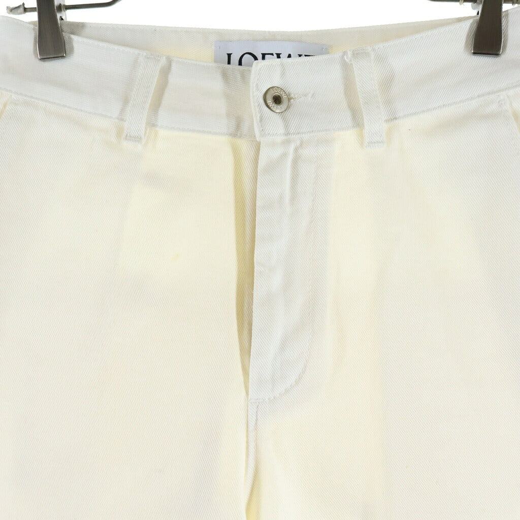 LOEWE(ロエベ) Anagram Baggy Denim Pants アナグラム バギー デニムパンツ ホワイト S616Y11X41