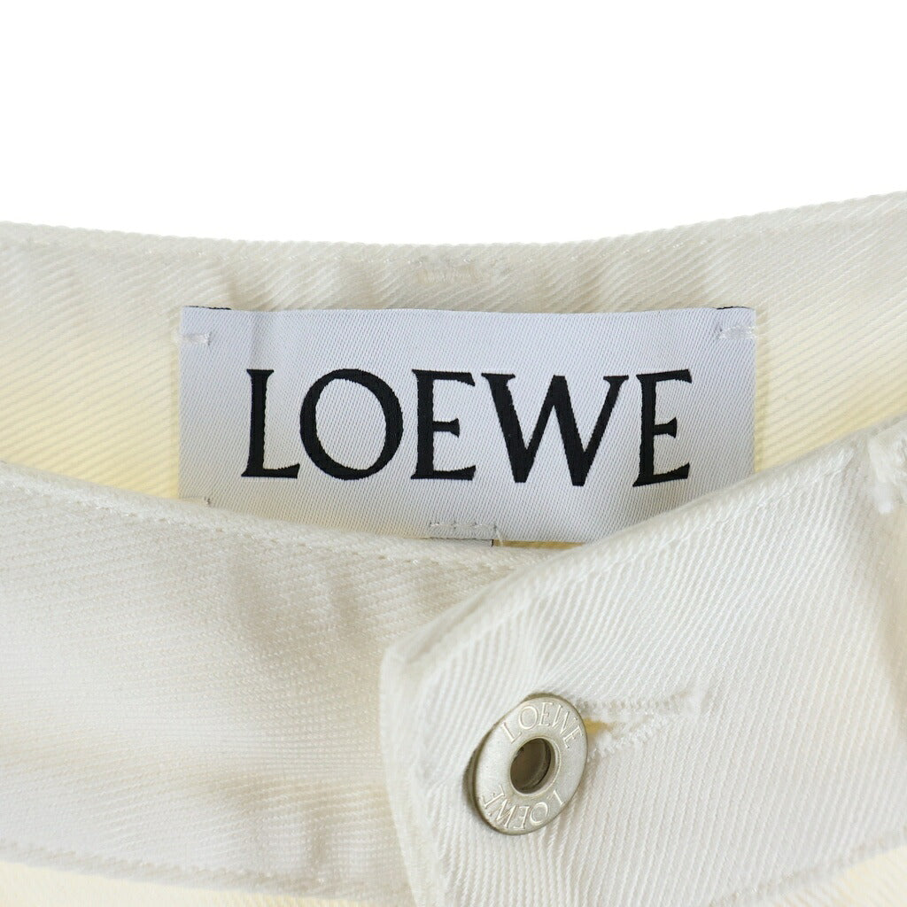 LOEWE(ロエベ) Anagram Baggy Denim Pants アナグラム バギー デニムパンツ ホワイト S616Y11X41