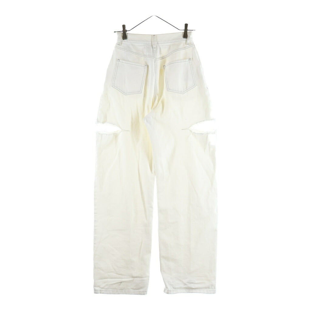 Maison Margiela(メゾンマルジェラ) 24SS Denim Pants スラッシュディテール デニムパンツ ホワイト S51LA0106 S47399