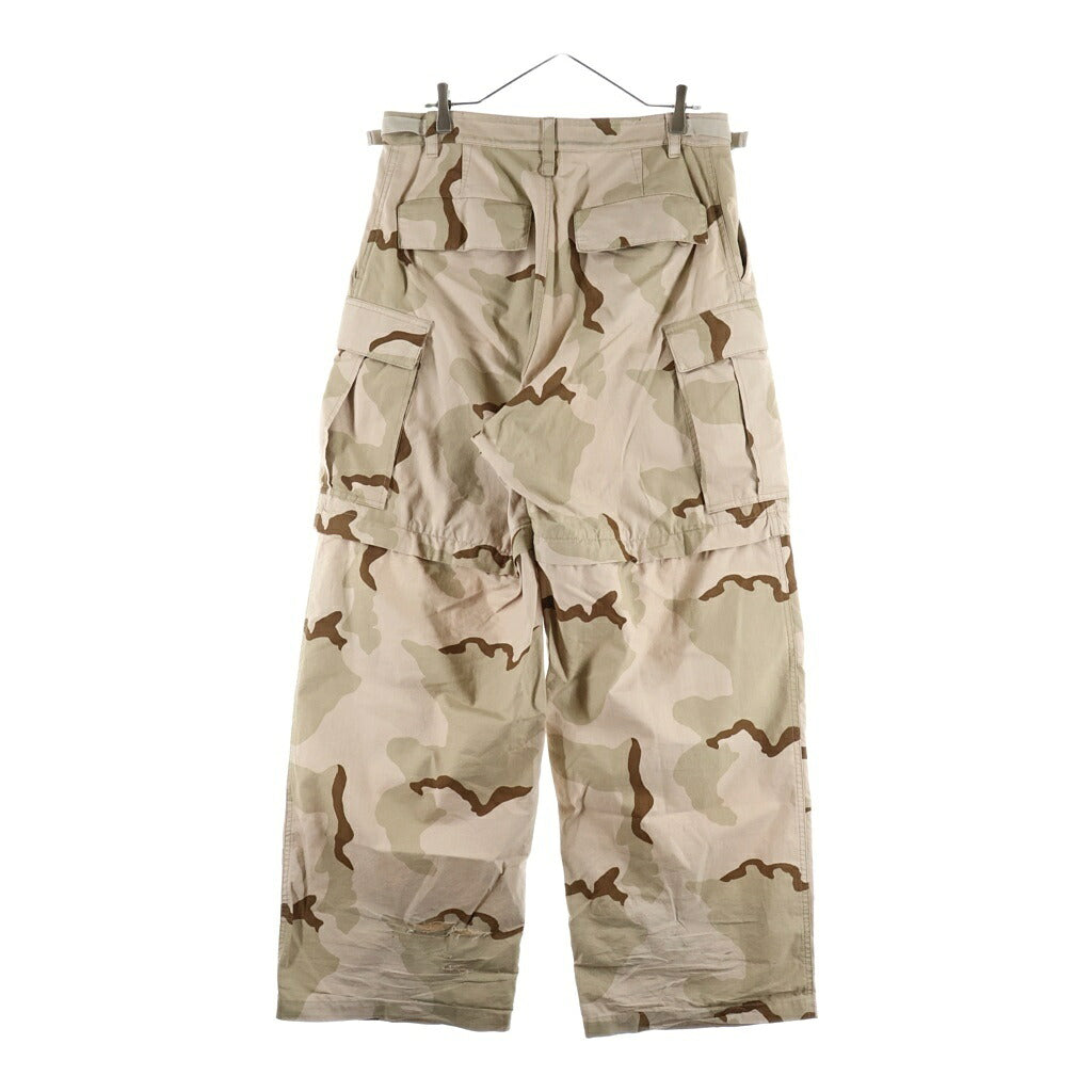 BALENCIAGA(バレンシアガ) 2WAY Large Cargo Pants ラージ カーゴパンツ カモ柄 ベージュ 755627 TNLL5