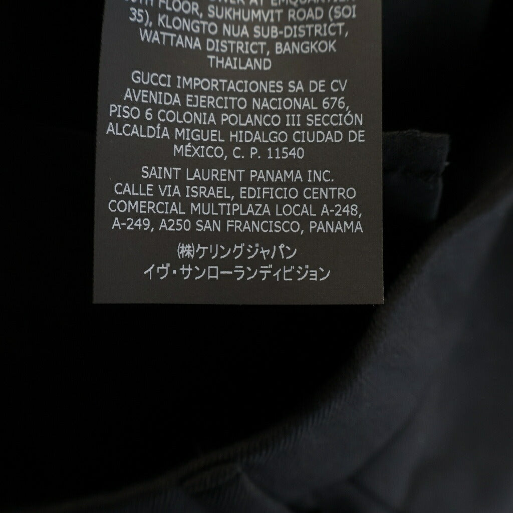 SAINT LAURENT PARIS(サンローランパリ) Uniform Wool Pants ユニフォーム ウール スラックス パンツ ブラック 816930 3YR39 637089 Y404W