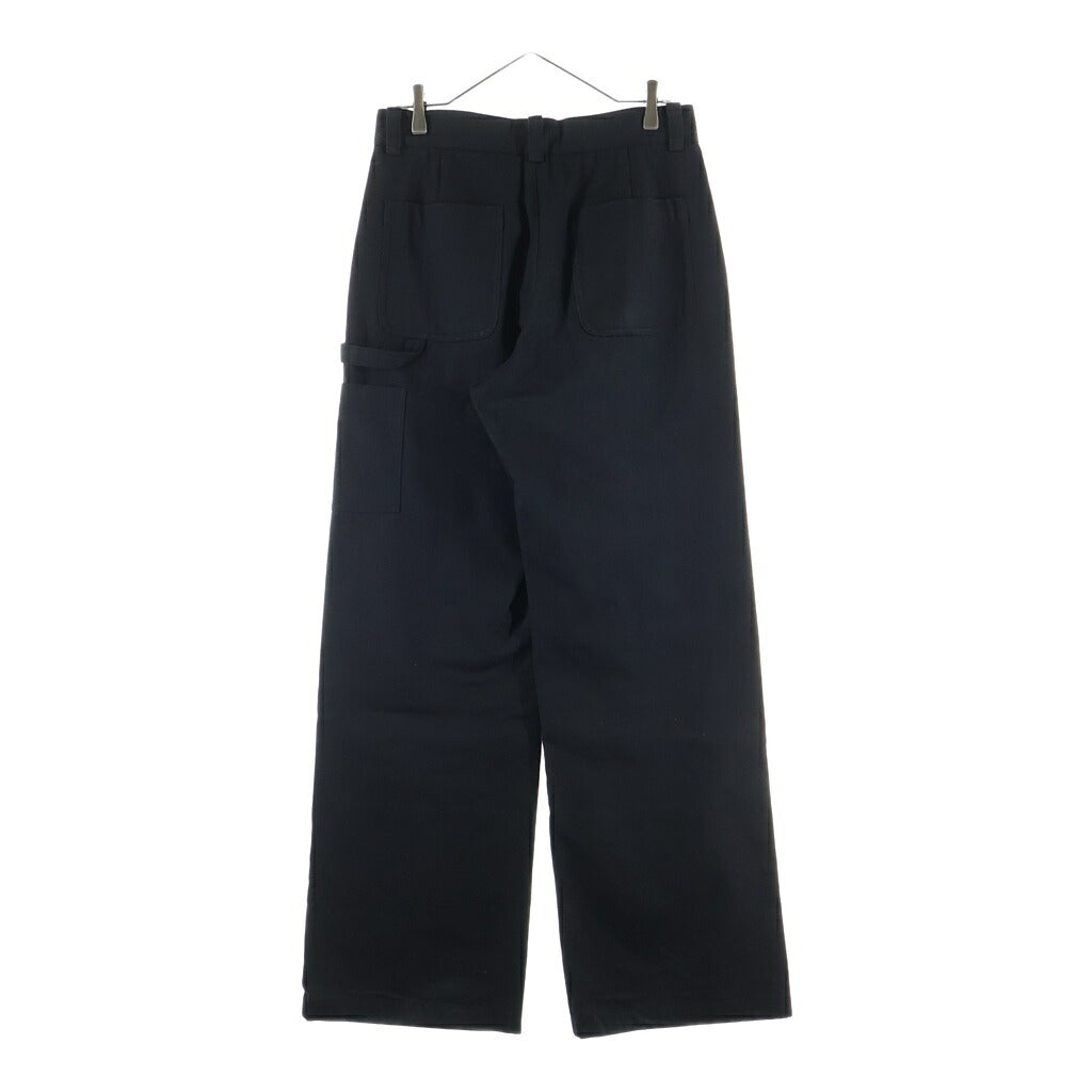 JIYONGKIM(ジヨンキム) 23AW SUN-BLEACHED DOUBLE KNEE TROUSERS ダブルニー ロングパンツ ブラック JK23AWPA09