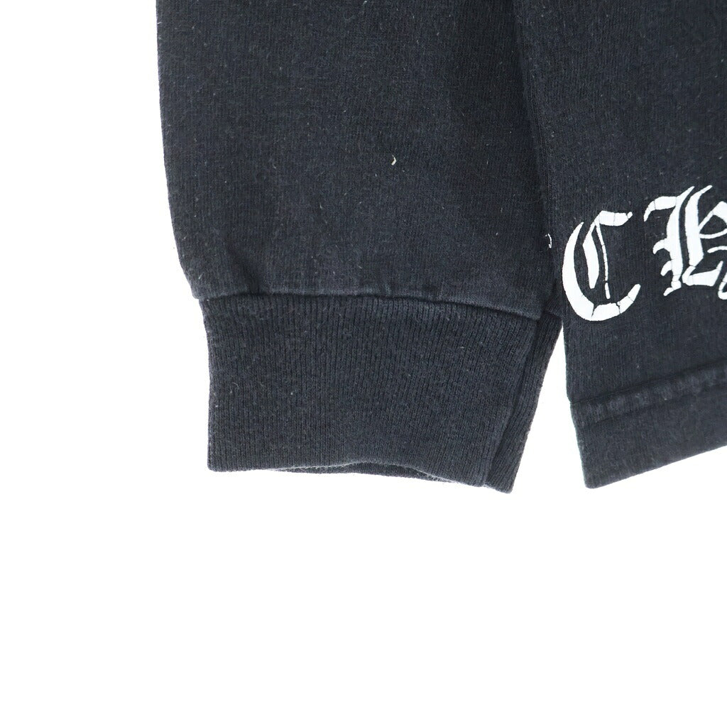 CHROME HEARTS(クロムハーツ) OLD Back Scroll Label Elbow CH PLS LS TEE オールド バック スクロールラベル エルボー CHプラス プリント ロングスリーブ 長袖Tシャツ カットソー ブラック