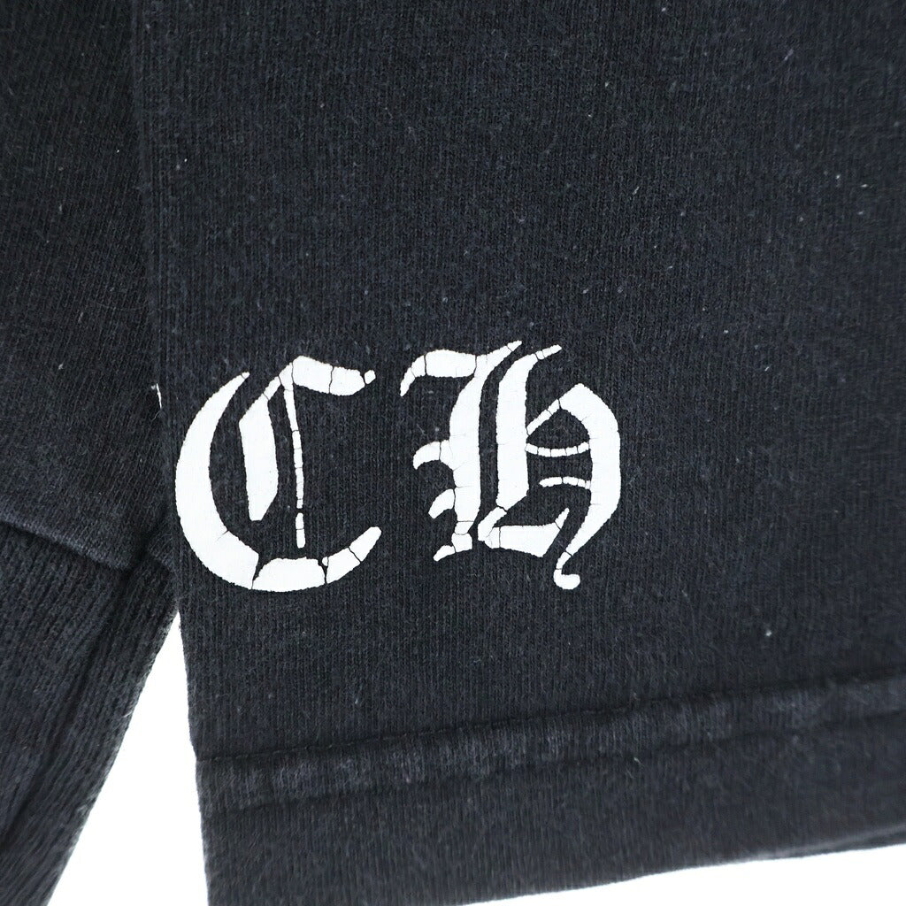 CHROME HEARTS(クロムハーツ) OLD Back Scroll Label Elbow CH PLS LS TEE オールド バック スクロールラベル エルボー CHプラス プリント ロングスリーブ 長袖Tシャツ カットソー ブラック
