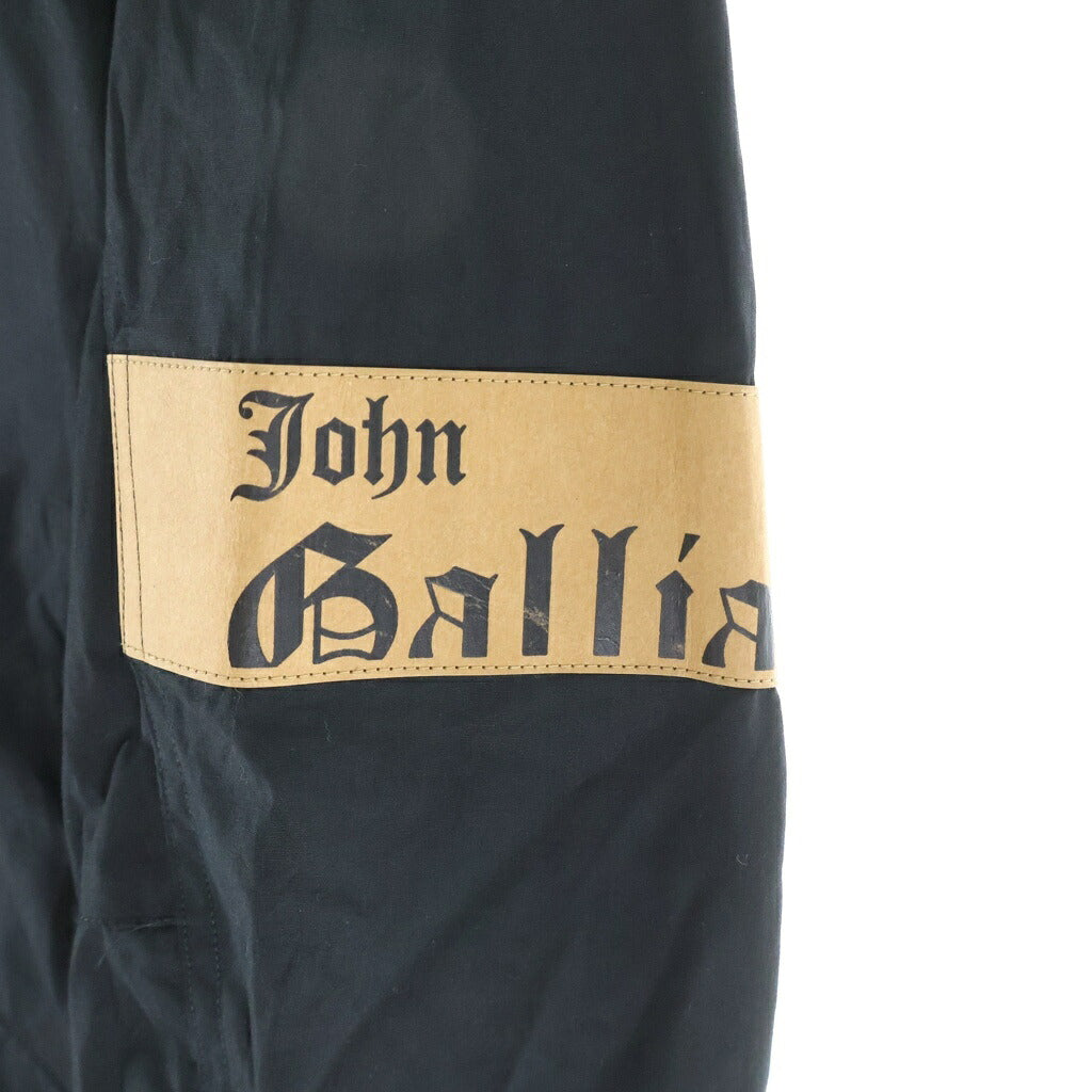 John Galliano(ジョン ガリアーノ) Graphic LS Shirt グラフィックプリント ロングスリーブ 長袖シャツ ブラック AUM304S