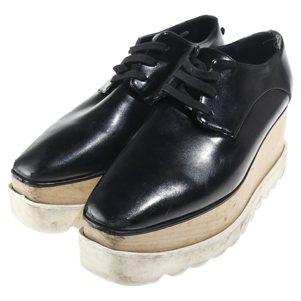 STELLA McCARTNEY(ステラマッカートニー) ELYSE エリス プラットフォーム ダービーシューズ ブラック レディース 363997