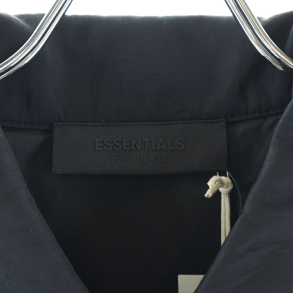 FEAR OF GOD ESSENTIALS(フィアオブゴッド エッセンシャルズ) TEXTURED NYLON TRUCKER JACKET ナイロントラッカージャケット ブラック