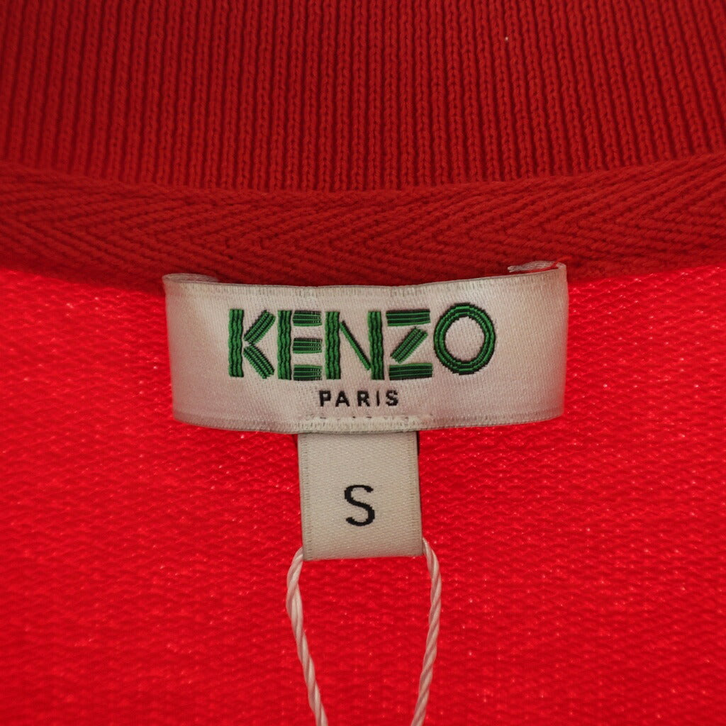 KENZO(ケンゾー) Tiger Zip Polo Shirt 半袖ポロシャツ レッド F952TO782955