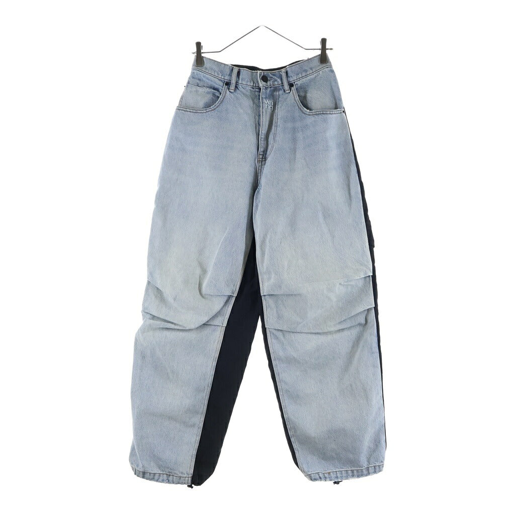 ALEXANDER WANG(アレキサンダーワン) 2 Tone Denim Pants ナイロン切替 デニムパンツ インディゴ