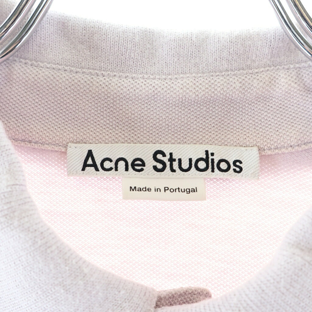 Acne Studios(アクネ ストゥディオズ) Bubble Logo Polo T-Shirt 半袖ポロシャツ パープル BL0326- FN-MN-TSHI000425 BL0326
